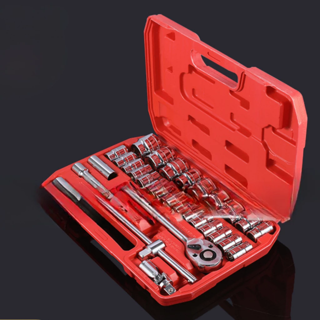 01 casa e lar shop kit de ferramentas 4046 peças jogo de soquetes chave catraca reversível com maleta